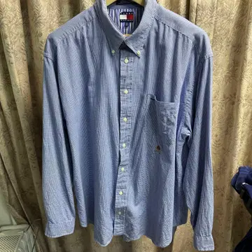 TOMMY HILFIGER 스트라이프 셔츠 XXL