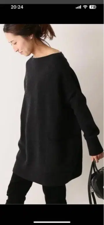 FRAMeWORK 캐시미어 혼방 와이드 실루엣 보트넥 풀오버