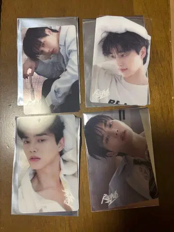 송강 클리어 포토 카드 4종 세트 2025 팬미팅 굿즈 트레이딩 카드