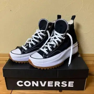 CONVERSE 블랙 하이컷 스니커즈 (한국 한정판) 레어 사이즈!!