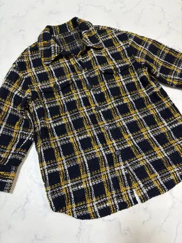 미라 오웬 빅 실루엣 트위드 자켓