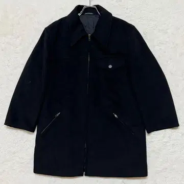 90s 에네스베 프랑스제/캐시미어/라무 혼방 롱 코트/블랙 1