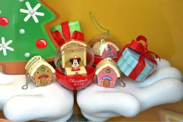 디즈니 크리스마스 2014 캡슐 토이 컴플리트 세트 4점