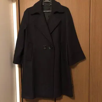 ZARA WOMAN 다크 네이비 롱 코트 M 사이즈