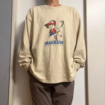 캐릭터 그래픽 긴팔 티셔츠 L 사이즈