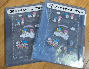 산리오 당첨 복권 키키&라라 9 파일 케이스 블루 2개 세트