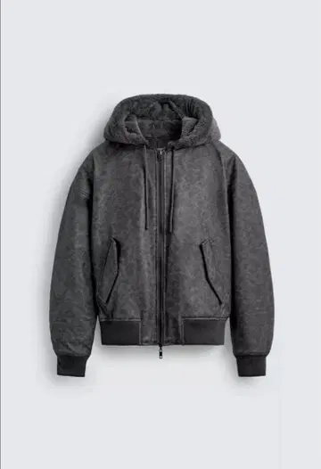 zara 리버서블 인조 가죽 봄버 자켓