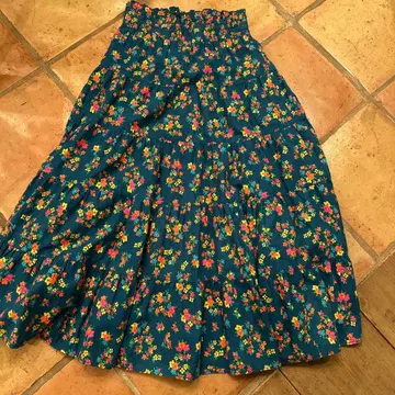 RODEO CROWNS 꽃무늬 롱 스커트 여성용 플란넬 소재