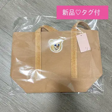 택 포함 새상품 페이러 올드 테디걸 와펜 토트백