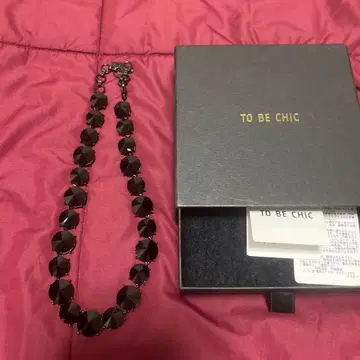 TO BE CHIC 블랙 목걸이 새상품