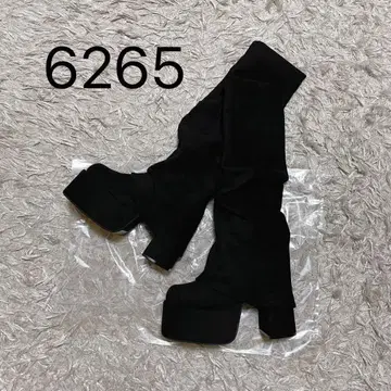 6265*새상품 EMODA 루즈 플레어 커버 핏 부츠