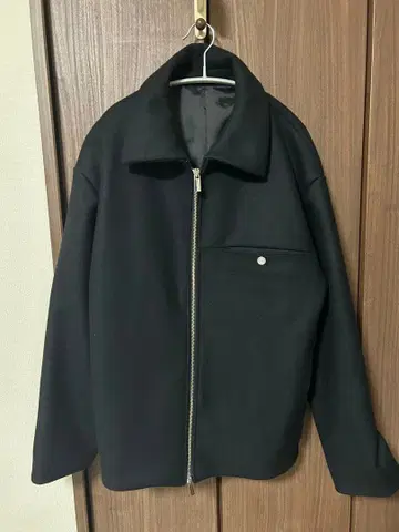 Super140s 멜톤 지퍼 블루종