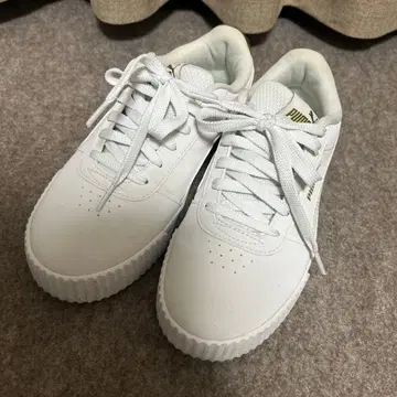 PUMA 24.0cm 스니커즈 레오파드 무늬