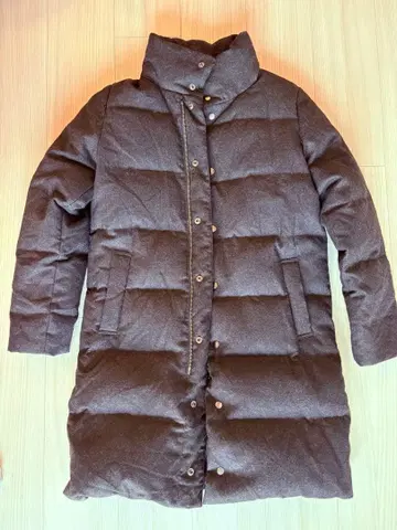 rhythmos 다운 자켓 사이즈 36 다크 브라운