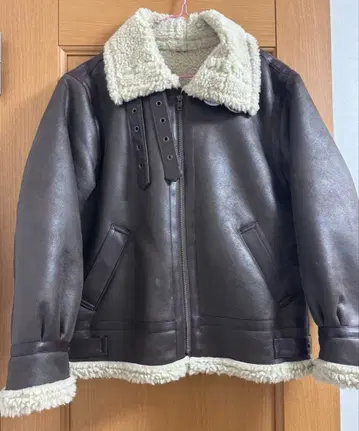 Ungrid 페이크 무스탕 보아 블루종 M 사이즈