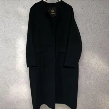 드로어 노카라 코트 34 네이비