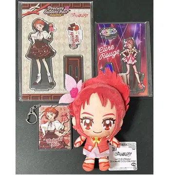 프리큐어 루즈 나츠키 린 아크릴 스탠드 아크릴 키링 봉제 인형