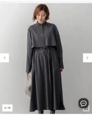 23구 32 [세탁 가능] TW매트 크로스 셔츠 원피스