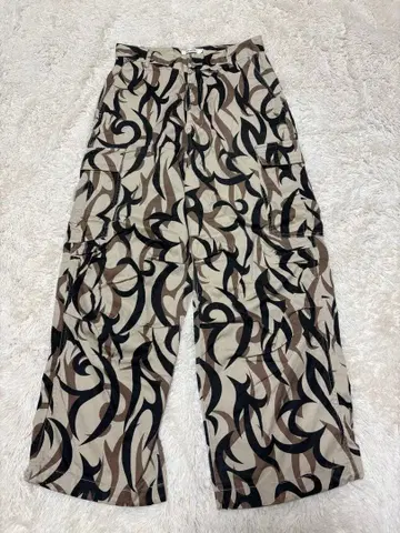 WEGO STANDARD 와이드 카고 팬츠 남성용 패턴 카모플라주