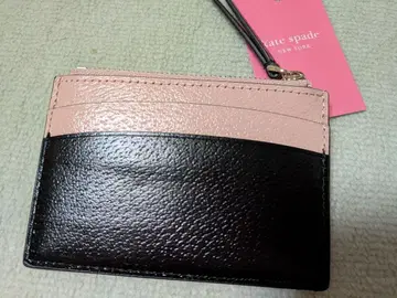 미사용 새상품 kate spade 카드 케이스 블랙 핑크