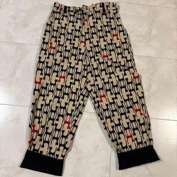 호코모모라 고양이 패턴 캐주얼 팬츠