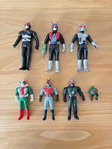 가면라이더 미니 소프트 비닐 피규어 세트 7개