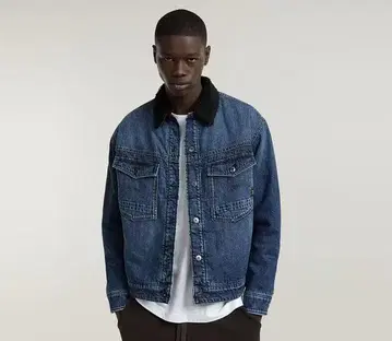 지스타 DAKOTA SHERPA JACKET 충전솜 보아 데님 자켓