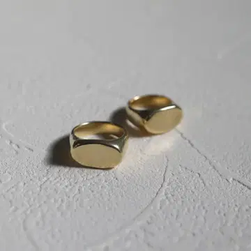 골드 오벌 반지 TEN.