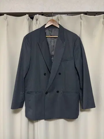 그레이 더블 브레스트 테일러드 자켓