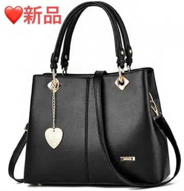 2way 핸드백 숄더백 인조 가죽 블랙