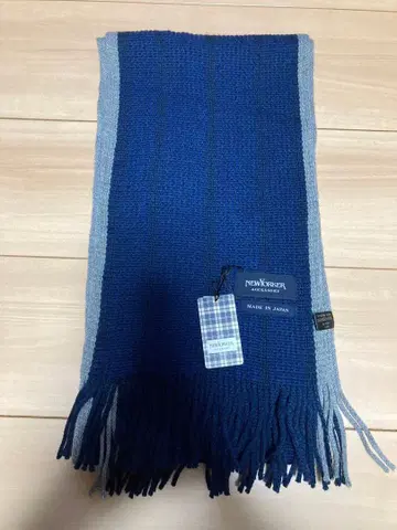 NEWYORKER 네이비 그레이 머플러