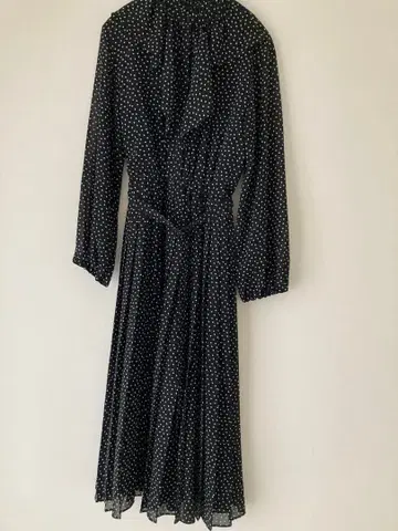 Mila Owen 스탠드 카라 도트 원피스 M