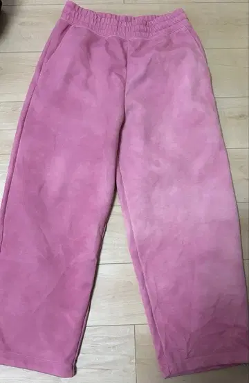 유니클로 C 맨투맨 팬츠 핑크 리메이크