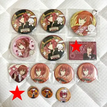 메이지 도쿄 연가 이즈미 쿄카 캔뱃지 캔 거울 세트