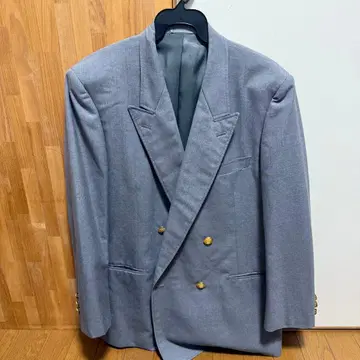 Melbo 그레이 더블 버튼 테일러드 자켓