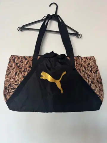 레오파드 무늬 PUMA 푸마 보스턴 백 레오파드 신발 주머니 블랙