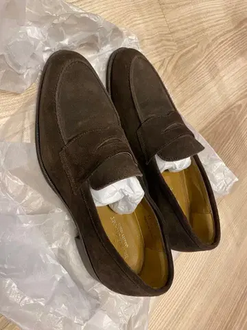 BEAMS HEART 브라운 로퍼 26.5cm