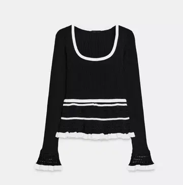 ZARA 콤비 셔츠 M 사이즈