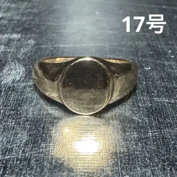 빈티지 패션반지 골드 17호 도장반지 심플반지