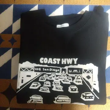 TAKESHI WADA 프린트 맨투맨 블랙 M