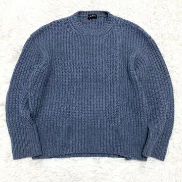 [새상품급] CABAN 캐번 울 로우 게이지 크루넥 니트