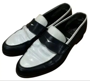 CROCKETT&JONES 콤비 가죽 페니 로퍼 7.5