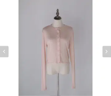 pois 시어 니트 가디건 S 사이즈