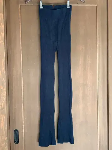 6 ROKU 록 리브 플레어 스패츠 리브 니트 팬츠