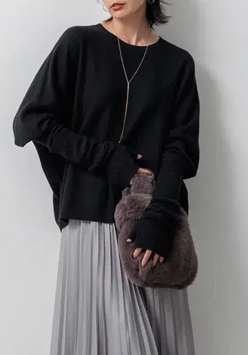 23구 워셔블 퓨어 캐시미어 돌먼 슬리브 니트 캐시미어 100%