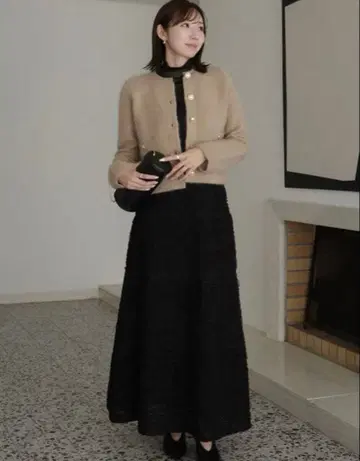 [ web 한정판 색상 ] 캐시미어 블렌드 노카라 니트 자켓 anuans