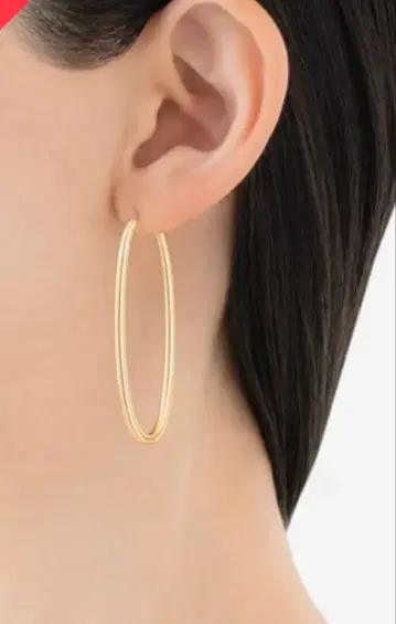 MARIHA 후프 귀걸이 오벌 M