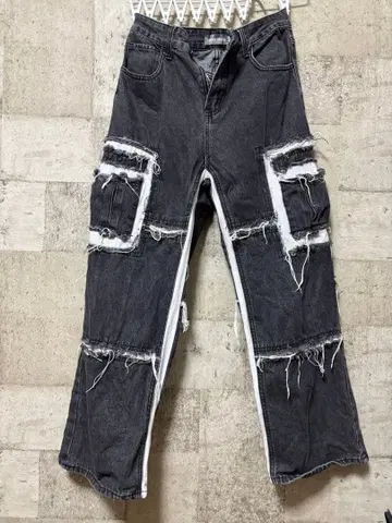 xoxo studio 다크 그레이 데님 팬츠