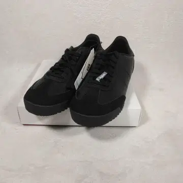 UNQLO C 캐주얼 스니커즈 블랙 스웨이드/합성 피혁