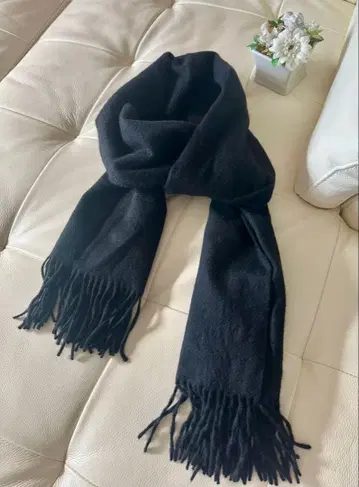 캐시미어 100% 블랙 스톨 머플러